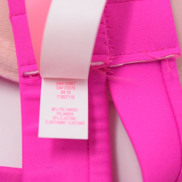 Victorias Secret Hottie Bikini Halter Top 36C Barbie Hot Pink Padded Sexy Swim - Picture 7 of 11